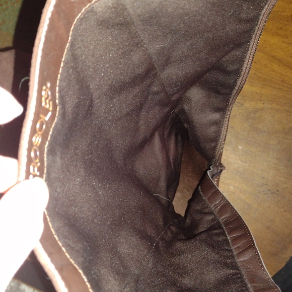 Aerosoles Gateway Sz 6M knee high suede boots - Dark Brown - Picture 6 of 10